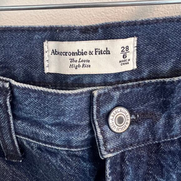 Abercrombie & Fitch The Loose High Rise Jeans Size 28 / 6 - Picture 4 of 9